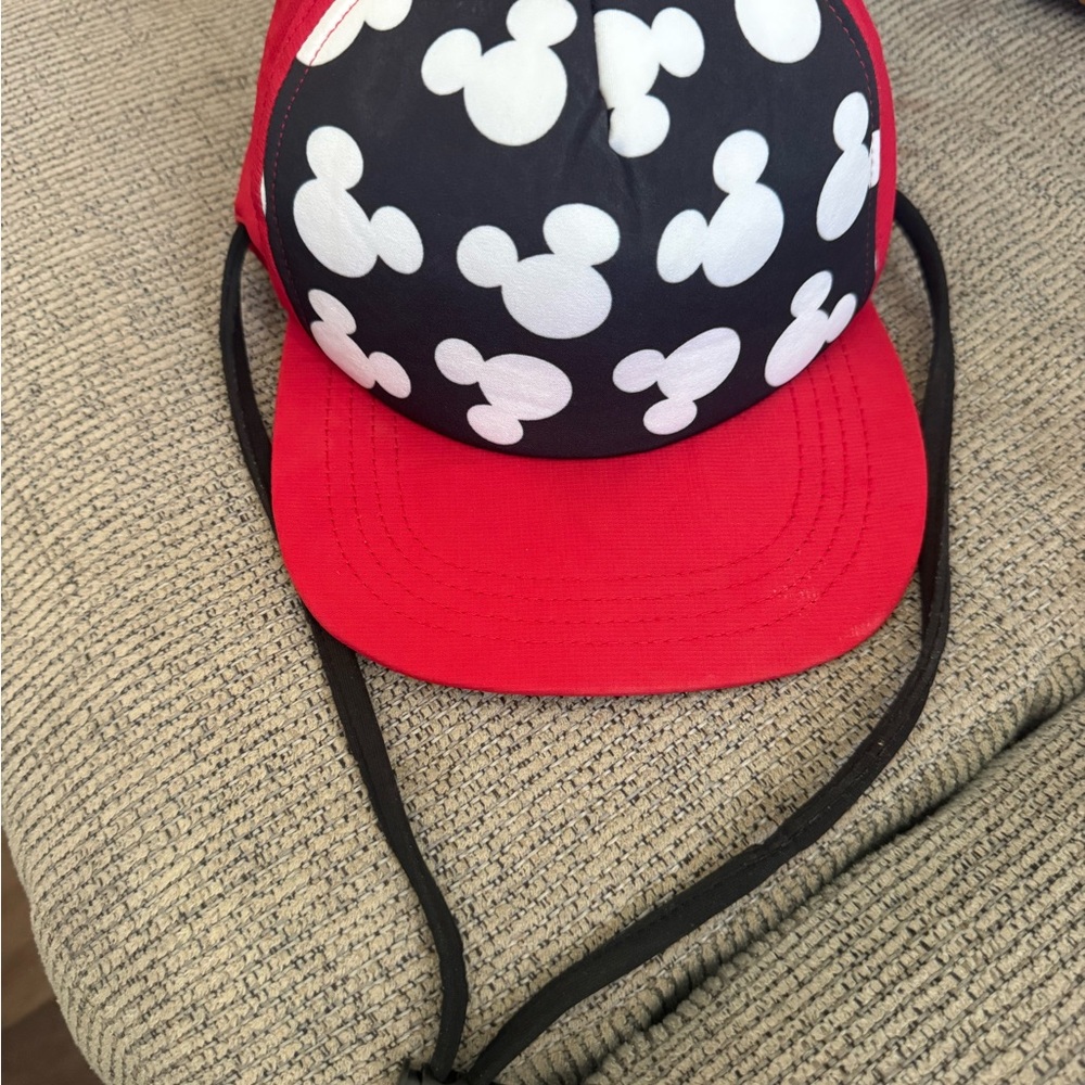 George Red and Black Mouse Ears Hat